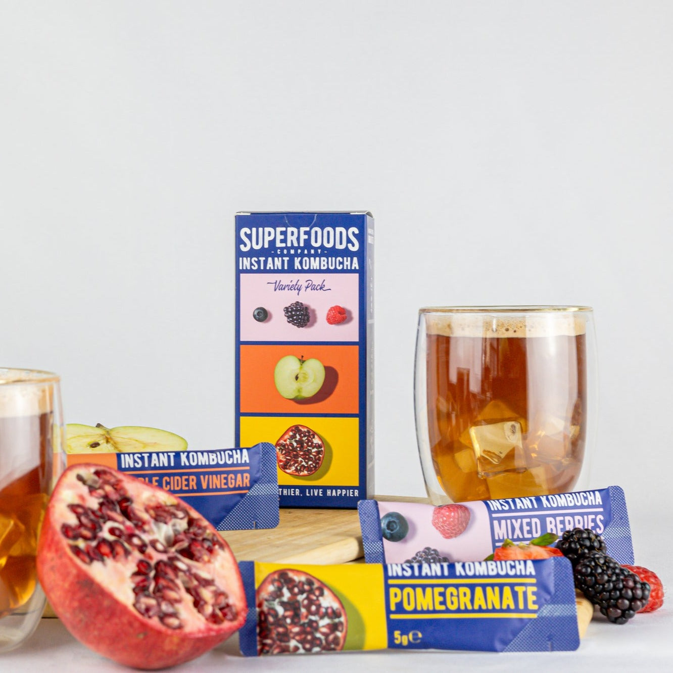 Instant Kombucha Box - Variety Pack Flavour Sachets 6 x 5 ml