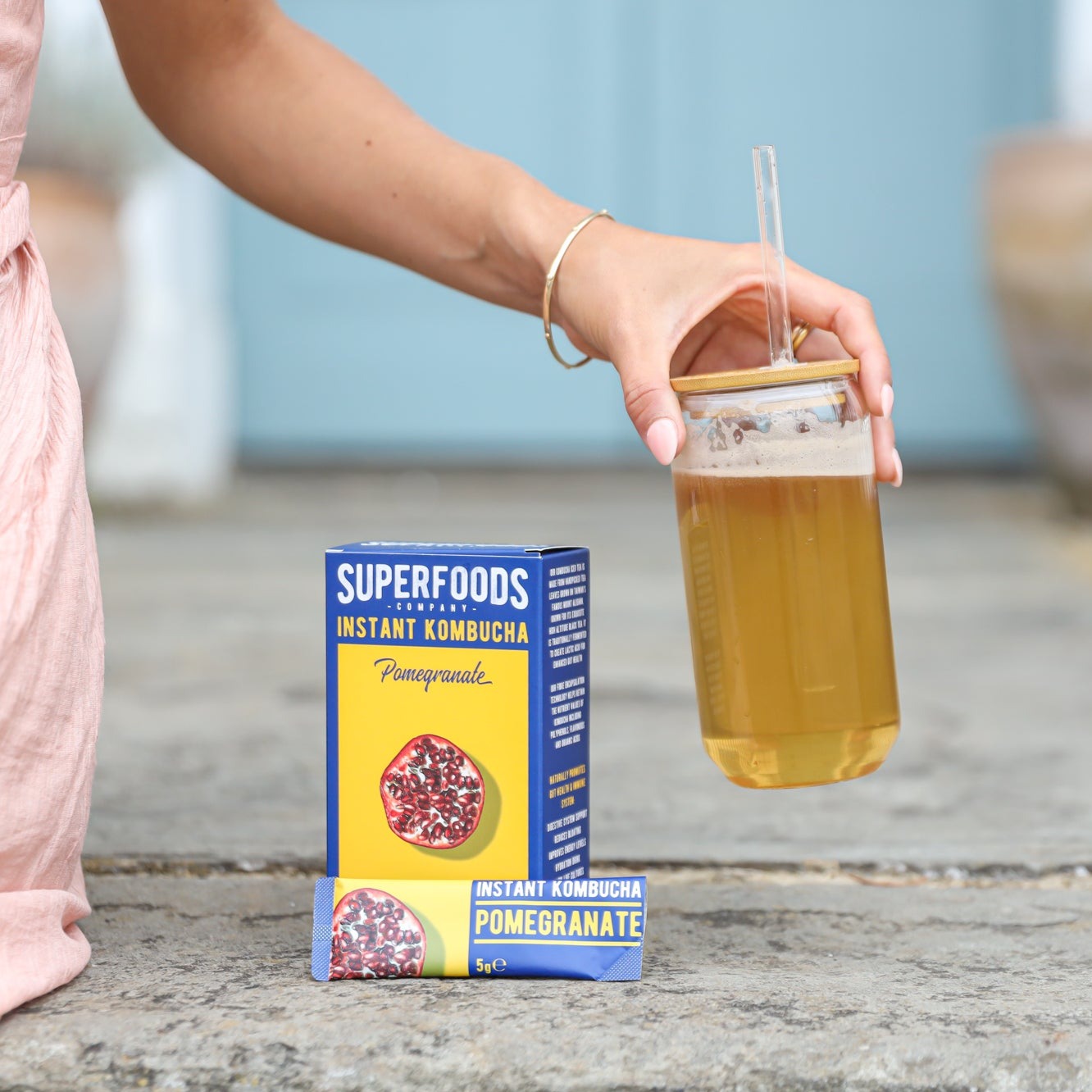 Instant Kombucha Box - Pomegranate Flavour Sachets 10 x 5g