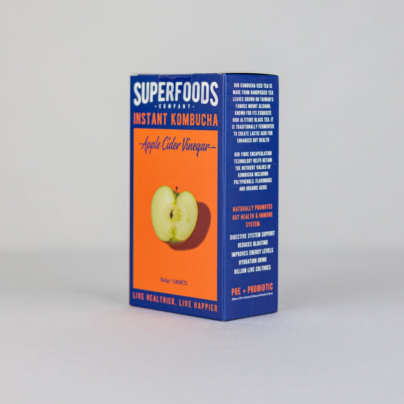 Instant Kombucha Box Original Flavour Sachets 10 x 5g Superfoods