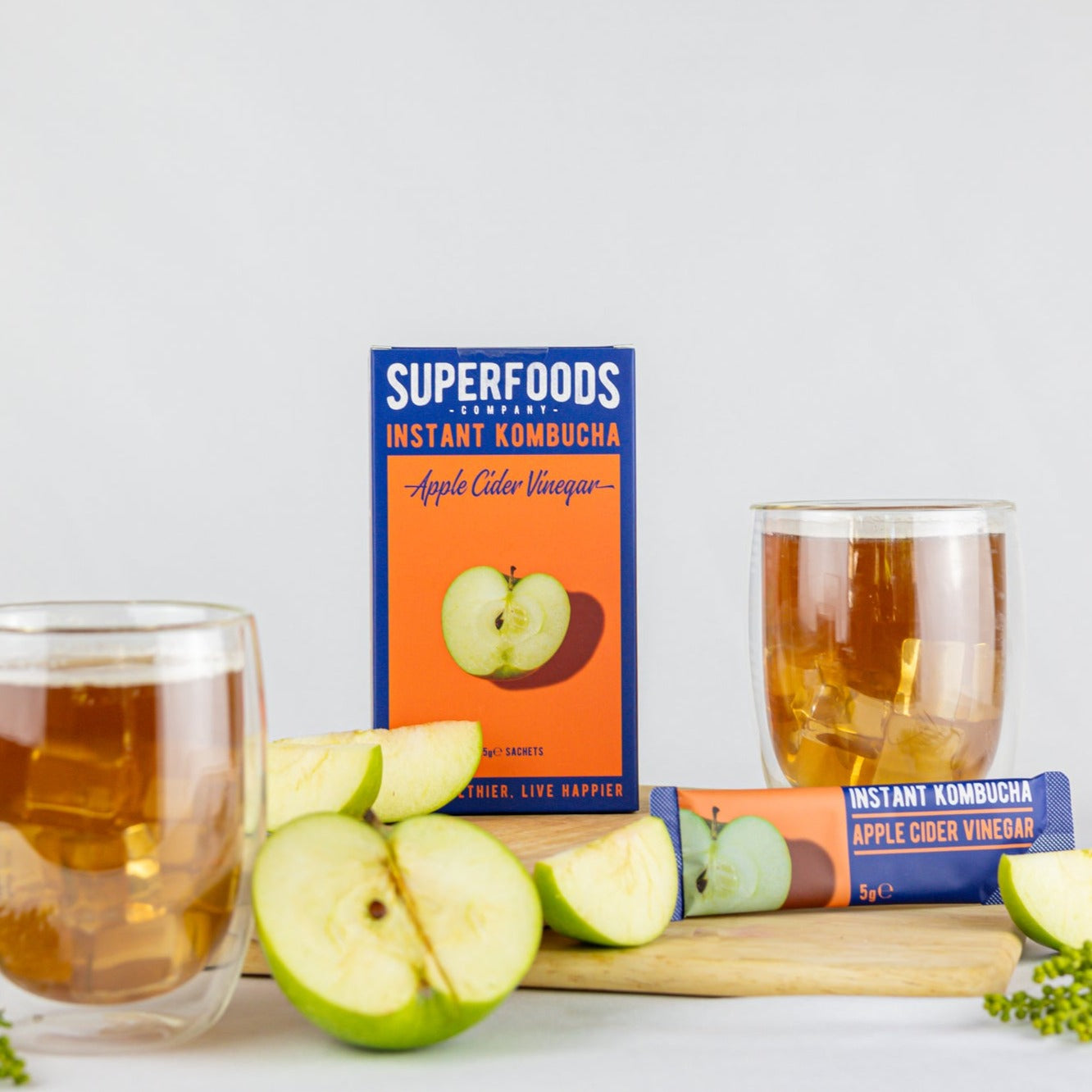 Instant Kombucha Box Original Flavour Sachets 10 x 5g Superfoods