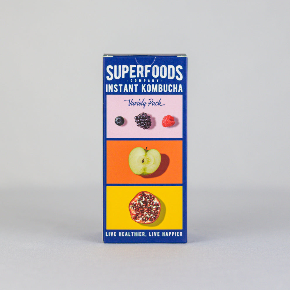 Instant Kombucha Box Variety Pack Flavour Sachets 6 x 5 ml